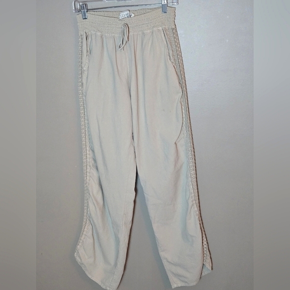 seaspice Pants - Women's Seaspice 100% Peruvian Cotton Crochet Side Quiet Luxury Pants, Medium